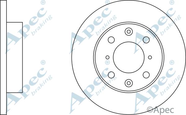 APEC DSK200 - Спирачен диск vvparts.bg