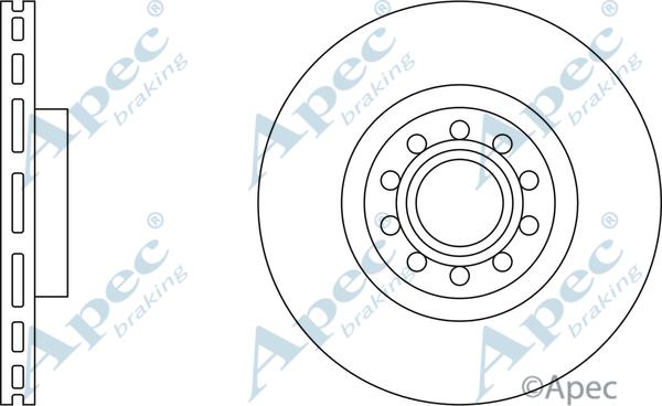 APEC DSK2017 - Спирачен диск vvparts.bg