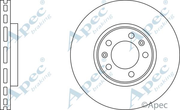 APEC DSK2086 - Спирачен диск vvparts.bg