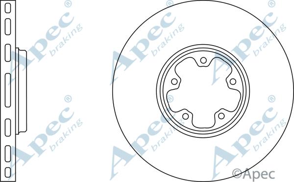 APEC DSK2035 - Спирачен диск vvparts.bg