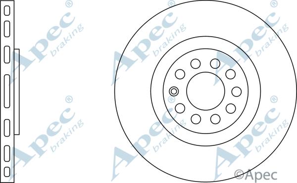 APEC DSK2031 - Спирачен диск vvparts.bg