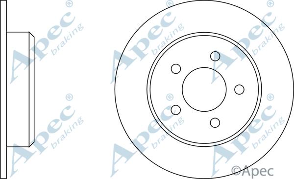 APEC DSK2079 - Спирачен диск vvparts.bg