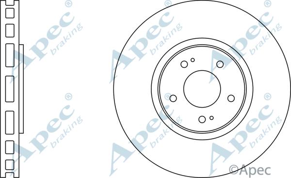 APEC DSK2076 - Спирачен диск vvparts.bg