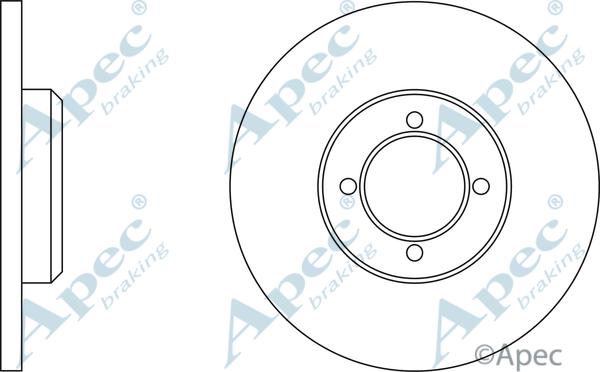 APEC DSK207 - Спирачен диск vvparts.bg