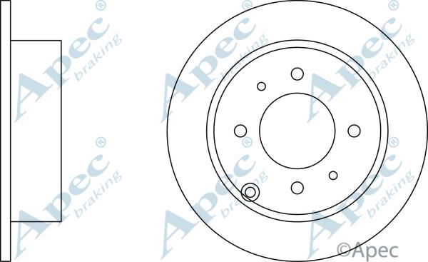 APEC DSK2191 - Спирачен диск vvparts.bg