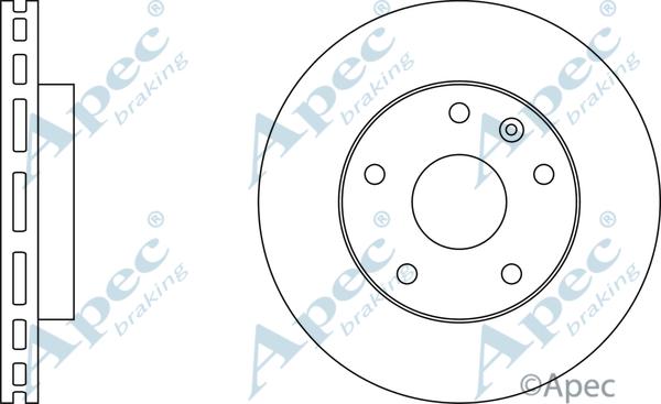 APEC DSK2141 - Спирачен диск vvparts.bg