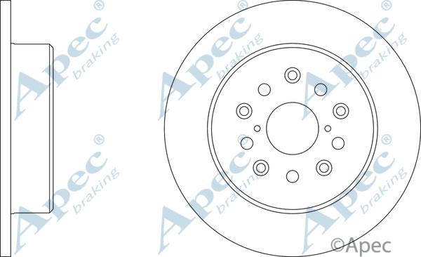 APEC DSK2148 - Спирачен диск vvparts.bg