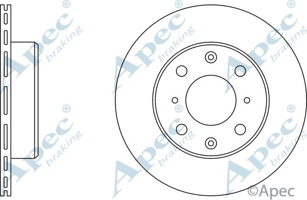 APEC DSK214 - Спирачен диск vvparts.bg