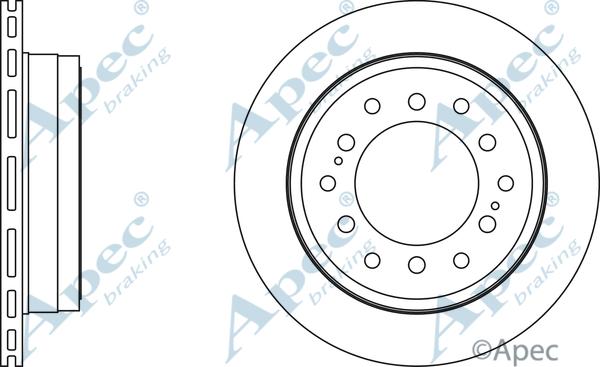 APEC DSK2151 - Спирачен диск vvparts.bg