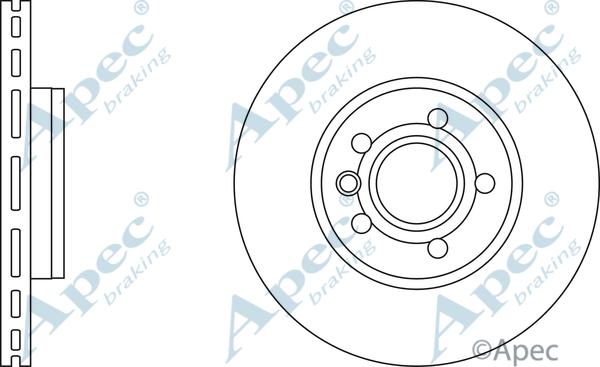 APEC DSK2168 - Спирачен диск vvparts.bg