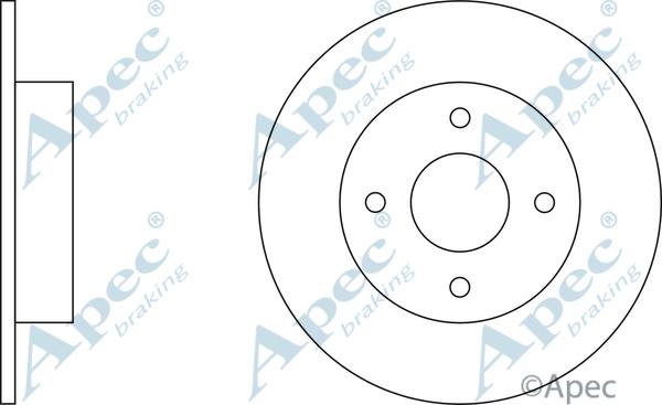 APEC DSK2162 - Спирачен диск vvparts.bg