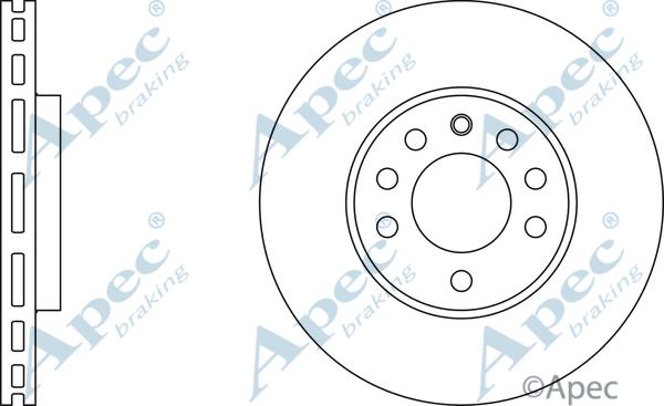 APEC DSK2101 - Спирачен диск vvparts.bg