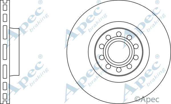 APEC DSK2119 - Спирачен диск vvparts.bg