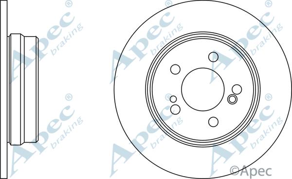 APEC DSK2115 - Спирачен диск vvparts.bg