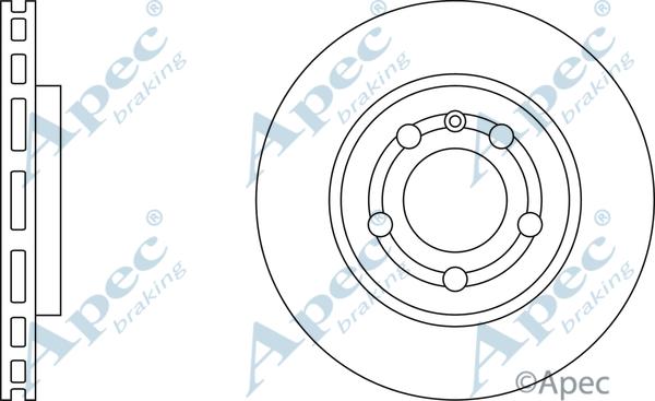 APEC DSK2116 - Спирачен диск vvparts.bg