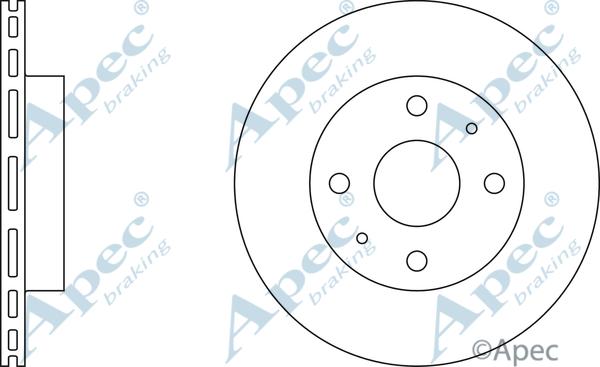 APEC DSK2112 - Спирачен диск vvparts.bg