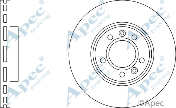 APEC DSK2186 - Спирачен диск vvparts.bg