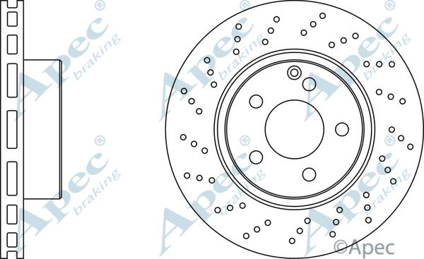 APEC DSK2132 - Спирачен диск vvparts.bg