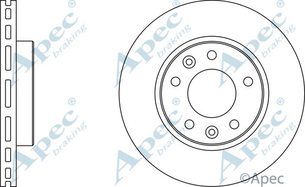 APEC DSK2129 - Спирачен диск vvparts.bg