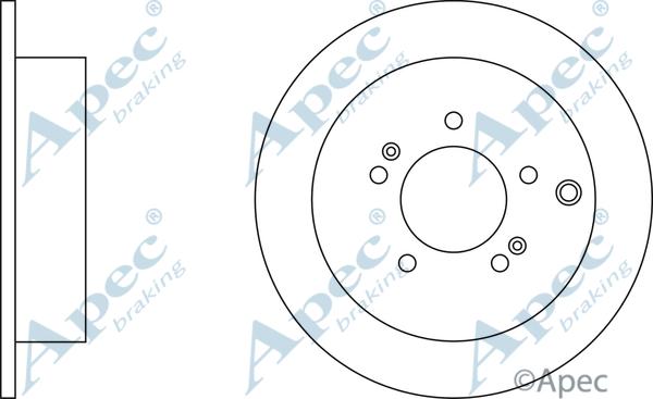 APEC DSK2126 - Спирачен диск vvparts.bg