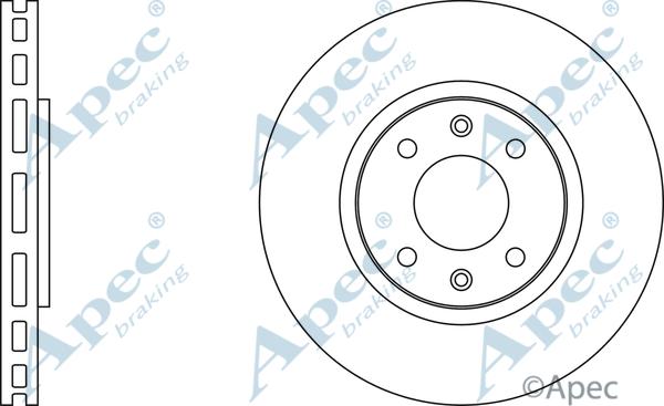 APEC DSK2175 - Спирачен диск vvparts.bg