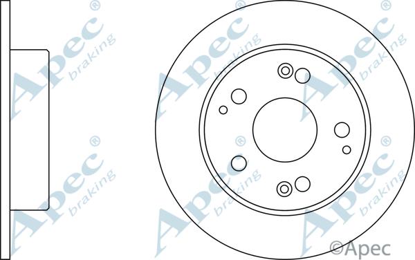 APEC DSK2177 - Спирачен диск vvparts.bg