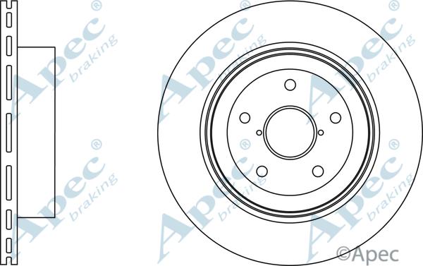 APEC DSK2895 - Спирачен диск vvparts.bg