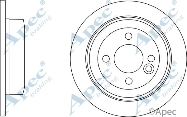 APEC DSK2849 - Спирачен диск vvparts.bg