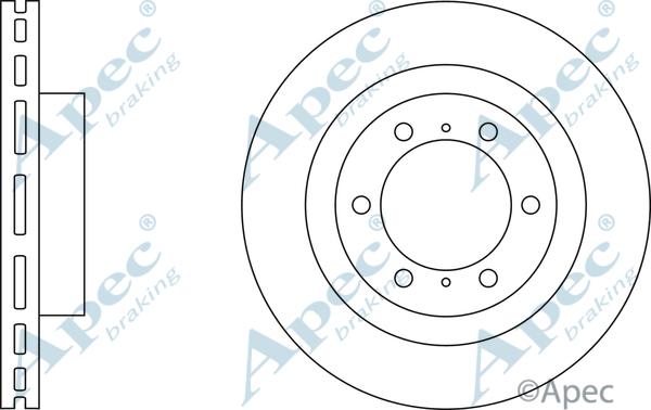 APEC DSK2841 - Спирачен диск vvparts.bg