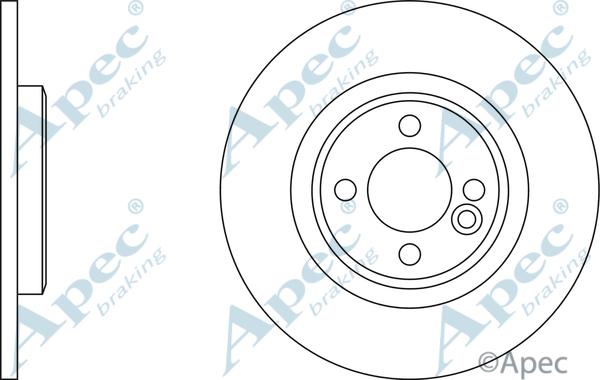 APEC DSK2851 - Спирачен диск vvparts.bg