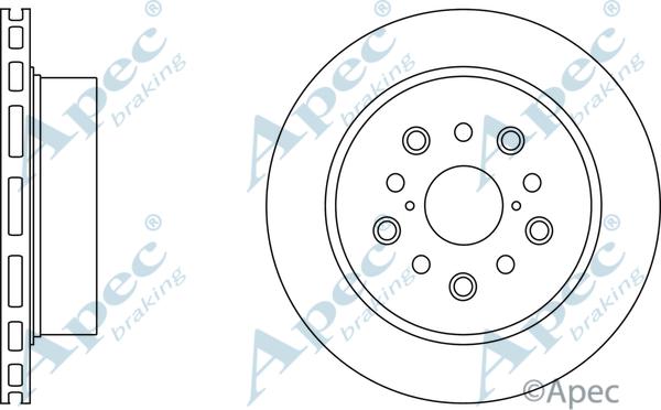 APEC DSK2807 - Спирачен диск vvparts.bg