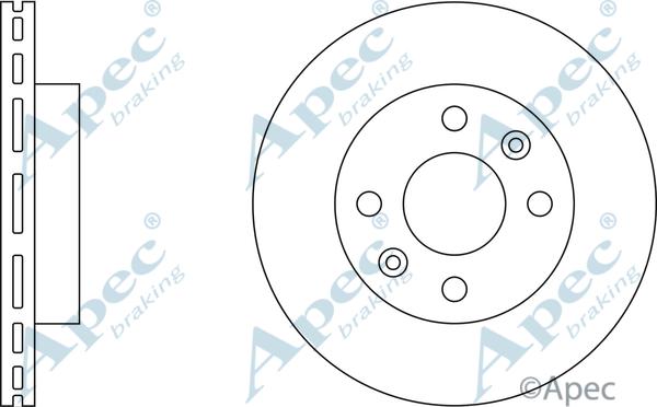 APEC DSK280 - Спирачен диск vvparts.bg