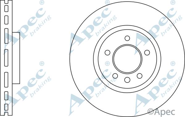 APEC DSK2884 - Спирачен диск vvparts.bg