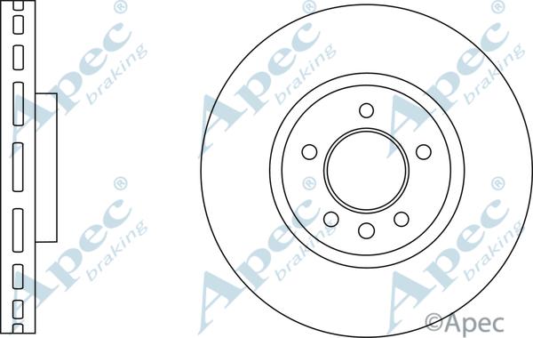 APEC DSK2883 - Спирачен диск vvparts.bg