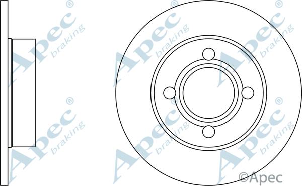 APEC DSK288 - Спирачен диск vvparts.bg