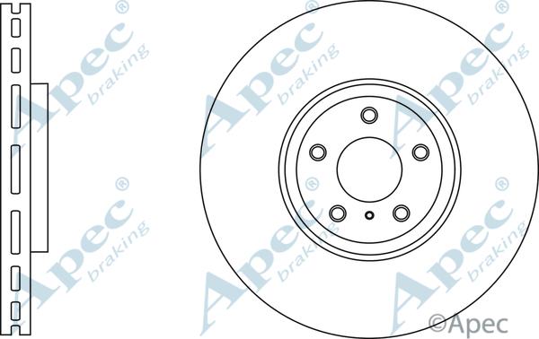 APEC DSK2833 - Спирачен диск vvparts.bg