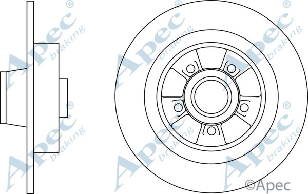 APEC DSK2825 - Спирачен диск vvparts.bg