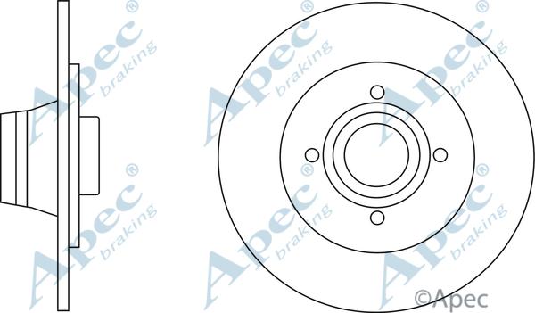 APEC DSK2826 - Спирачен диск vvparts.bg