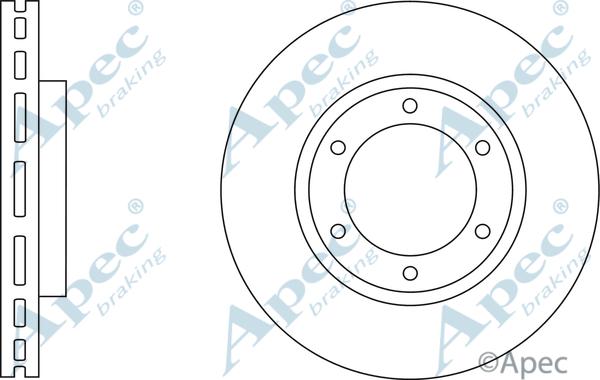 APEC DSK2878 - Спирачен диск vvparts.bg