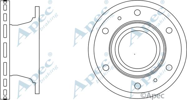 APEC DSK2873 - Спирачен диск vvparts.bg