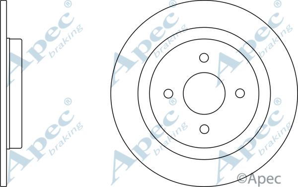 APEC DSK2391 - Спирачен диск vvparts.bg