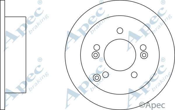 APEC DSK2393 - Спирачен диск vvparts.bg