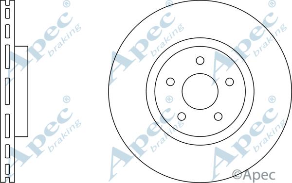 APEC DSK2344 - Спирачен диск vvparts.bg