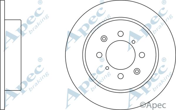 APEC DSK2355 - Спирачен диск vvparts.bg