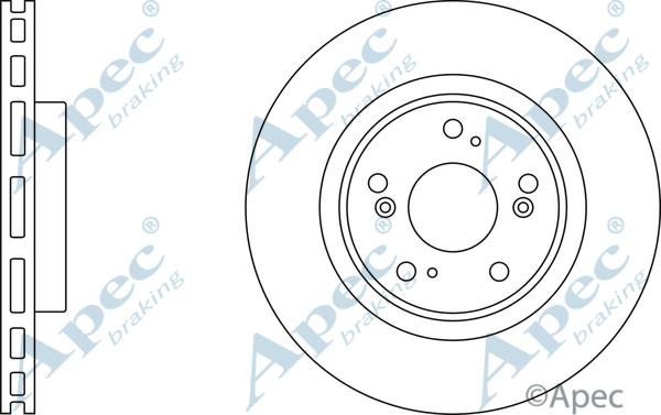 APEC DSK2350 - Спирачен диск vvparts.bg