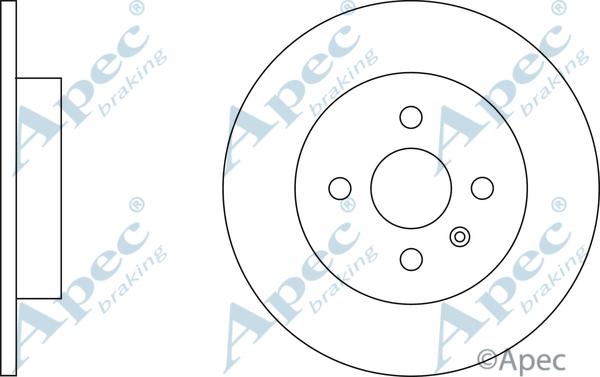 APEC DSK2352 - Спирачен диск vvparts.bg