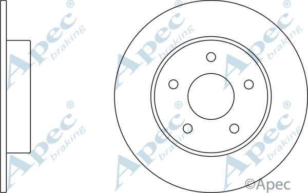 APEC DSK2360 - Спирачен диск vvparts.bg