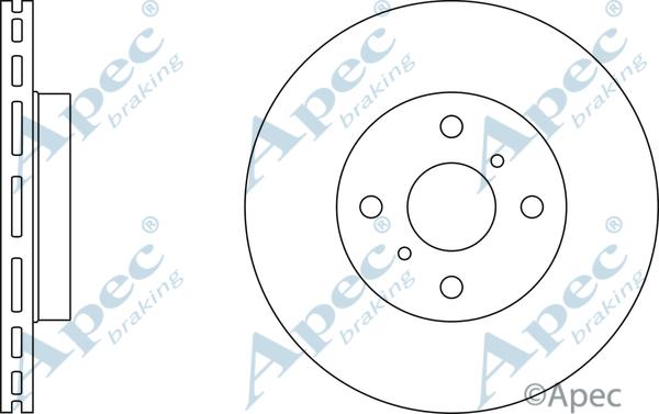 APEC DSK2362 - Спирачен диск vvparts.bg