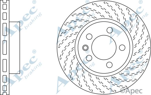 APEC DSK2309 - Спирачен диск vvparts.bg