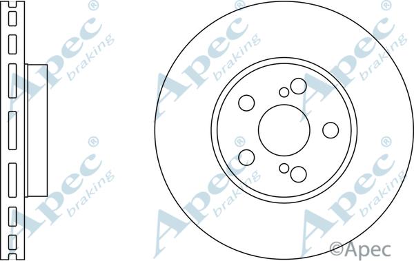 APEC DSK2304 - Спирачен диск vvparts.bg